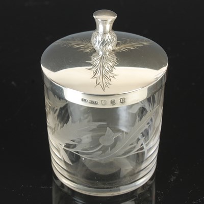 Lot 16 - A Scottish provincial silver-mounted glass...