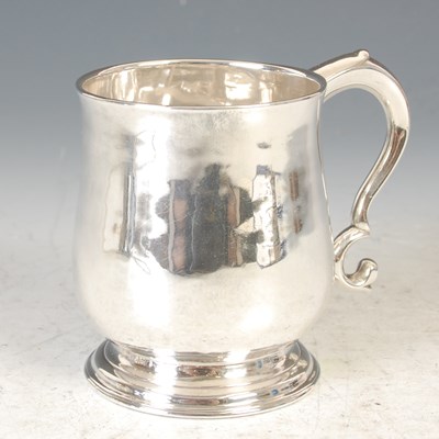 Lot 13 - A George II Scottish silver baluster mug, by...