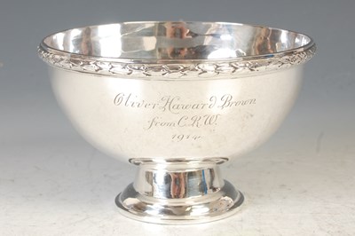 Lot 20 - An Arts & Crafts silver bowl on spreading...