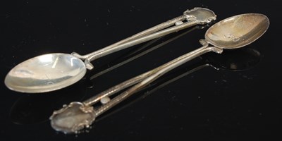 Lot 157 - Two silver ‘Golfing Prize’ spoons, by M&B,...