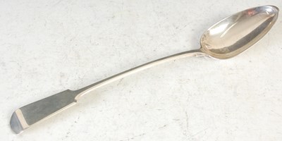 Lot 141 - A Scottish provincial silver basting spoon, by...