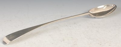 Lot 138 - A George III Scottish silver basting spoon, by...