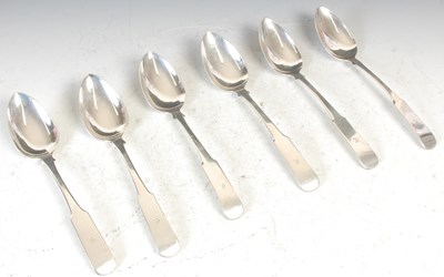 Lot 176 - A rare set of six Scottish provincial silver...