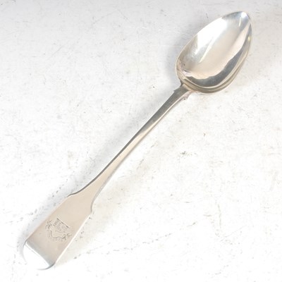 Lot 140 - A Scottish provincial silver serving spoon, by...