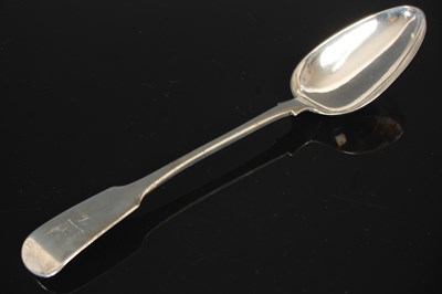 Lot 66 - A Scottish provincial silver tablespoon, by...