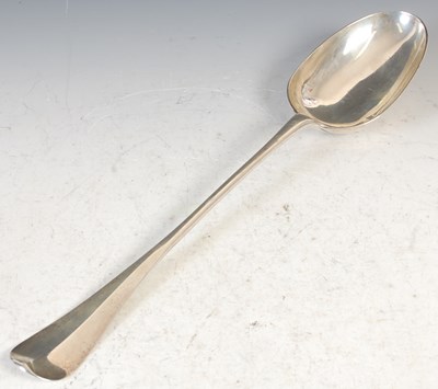 Lot 110 - A George II Scottish silver hash spoon, by...
