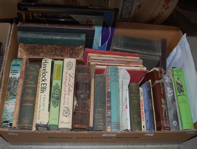 Lot 490 - Box - assorted books, to include some signed...