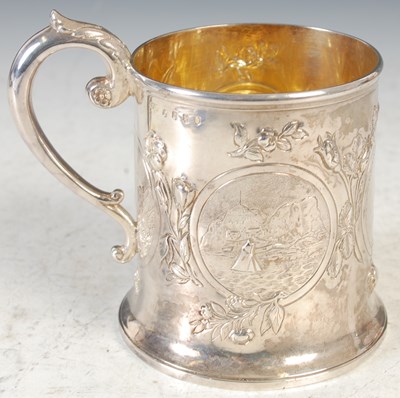 Lot 6 - A Victorian Scottish silver christening...