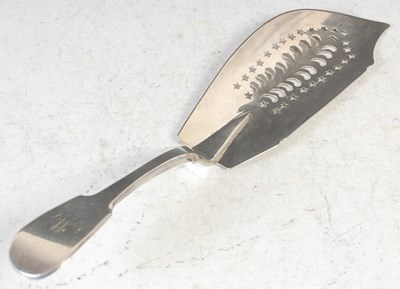 Lot 147 - A Scottish provincial silver fish slice, by...