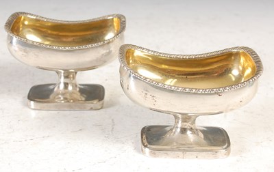 Lot 90 - A pair of Scottish provincial silver salt...