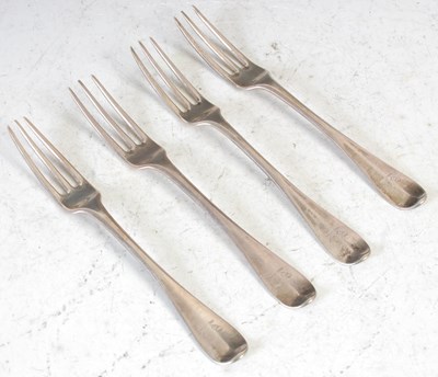 Lot 165 - A scare set of four Scottish provincial silver...