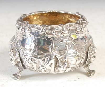 Lot 22 - An early Victorian silver sugar basin on three...