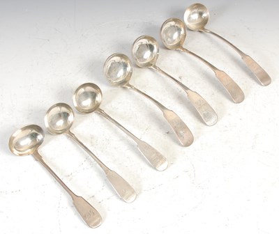 Lot 166 - Seven various Scottish provincial silver toddy...