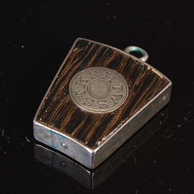 Lot 27 - A Scottish provincial silver-mounted oak...