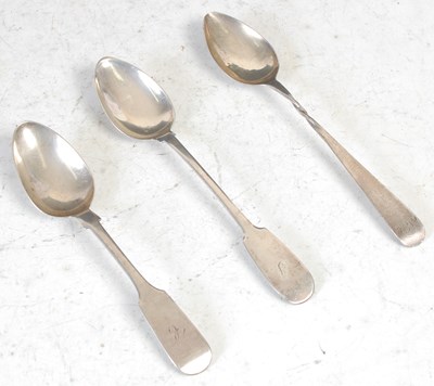 Lot 213 - A Scottish provincial silver masking spoon, by...