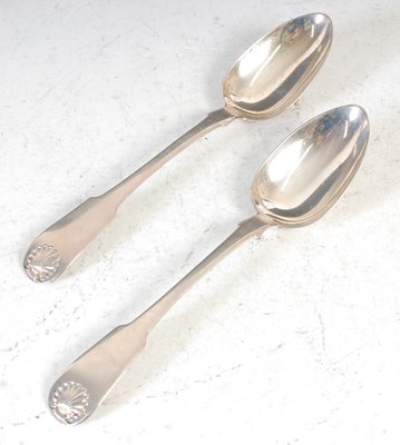 Lot 63 - A pair of Scottish provincial silver...