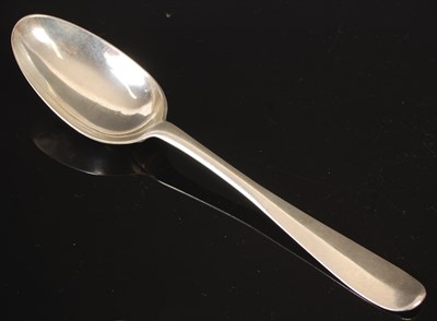 Lot 40 - A Scottish provincial silver tablespoon, by...