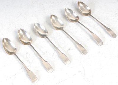 Lot 206 - Six Scottish provincial silver teaspoons by...