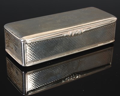 Lot 99 - A Scottish silver snuff box, by James Nasmyth...