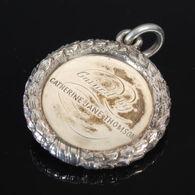 Lot 44 - A Scottish provincial silver circular prize...