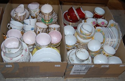 Lot 501 - Two Boxes - mixed tea ware to include examples...