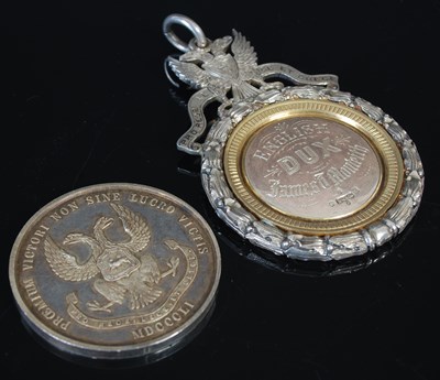 Lot 45 - A Scottish provincial silver ‘Dux’ medal by...