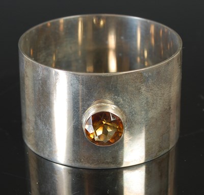 Lot 28 - A Scottish provincial silver napkin ring set...