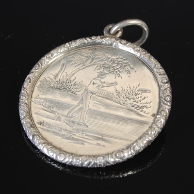 Lot 52 - A Victorian silver ‘Quoiting’ prize medal, of...
