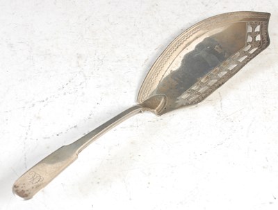 Lot 146 - A Scottish provincial silver fish slice by...