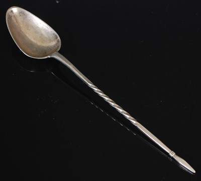 Lot 80 - A Scottish provincial silver masking spoon by...