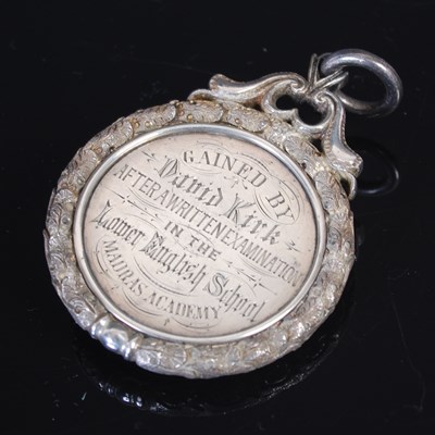 Lot 43 - A Scottish provincial silver prize medal by...