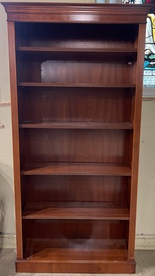 Lot 827 - A modern open bookcase with five adjustable...