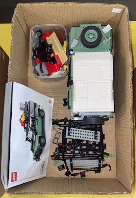 Lot 622 - A Lego Land Rover Classic Defender 90 model.