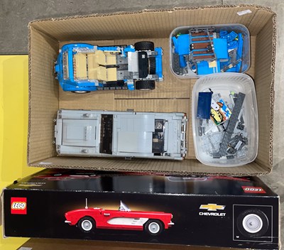 Lot 620 - A box of Lego, to include Chevrolet Corvette,...