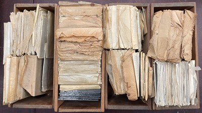 Lot 647 - Four crates of historical photographic slides,...