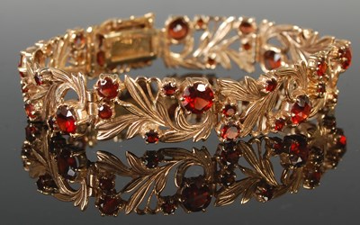 Lot 290 - Bernard Instone, a 9ct gold bracelet formed as...