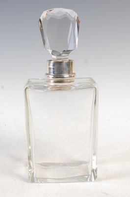 Lot 246 - An Art Deco silver mounted glass decanter, by...