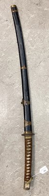Lot 723 - A Japanese officer’s Katana sword, with...