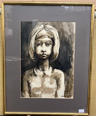 Lot 785 - Michael Ayrton (1921-1975) Portrait of a Young...