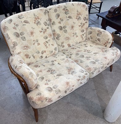 Lot 850 - A mid-century Ercol Windsor Jubilee two-seater...