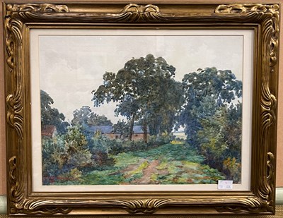 Lot 788 - Whyte Paulden Jr. Wooded landscape with farm...