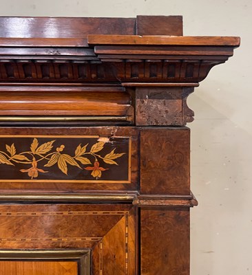 Lot 889 - A large 19th century inlaid burr walnut...