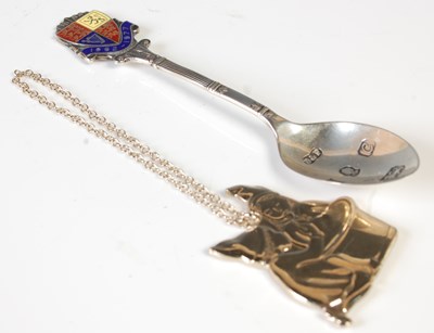 Lot 237 - A Birmingham silver and enamel Royal...