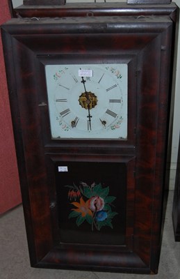 Lot 535 - A group of four rectangular wall clocks with...