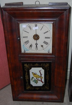 Lot 535 - A group of four rectangular wall clocks with...
