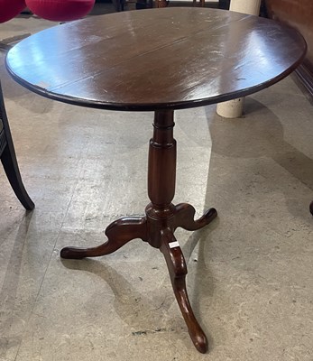 Lot 857 - A 19th century yew wood occasional table with...