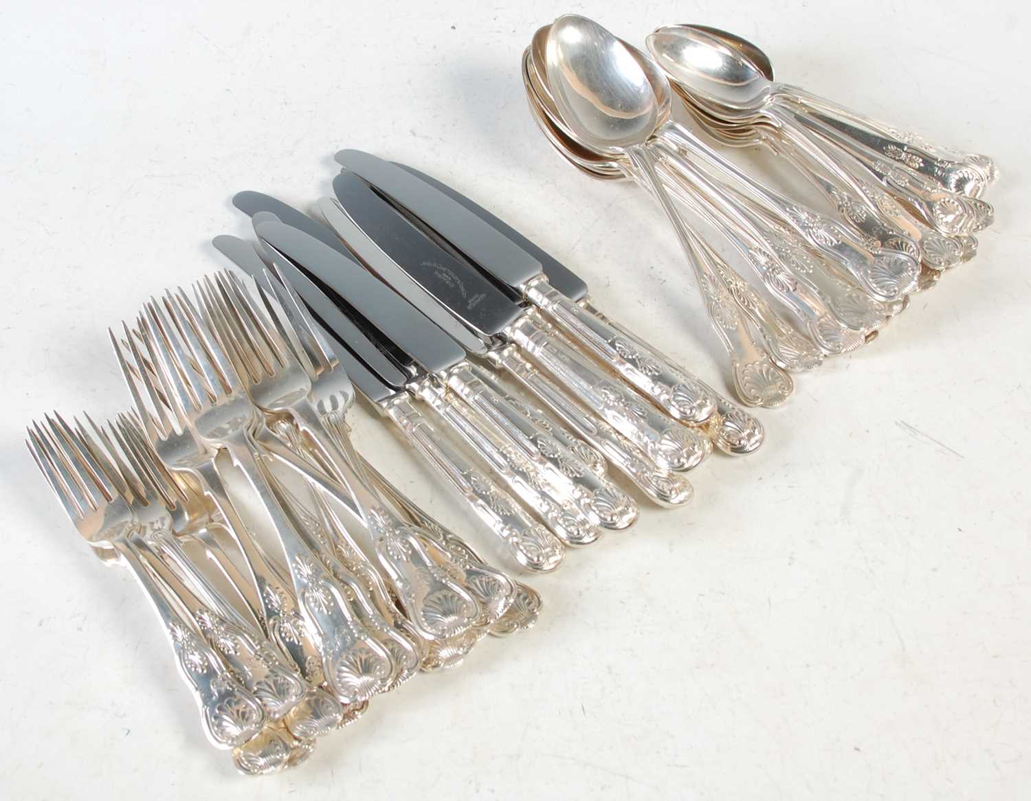 Lot 368 - A composite suite of silver flatware...