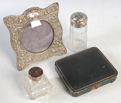 Lot 376 - A cased set of six Birmingham silver coffee...