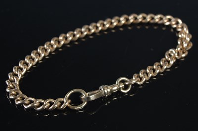 Lot 463 - A 9ct gold bracelet, 21.5cm long, 16.3 grams.