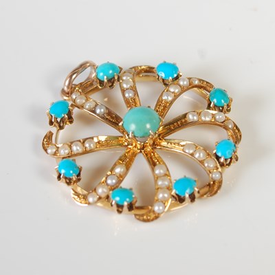 Lot 475 - A late 19th/ early 20th century yellow metal...